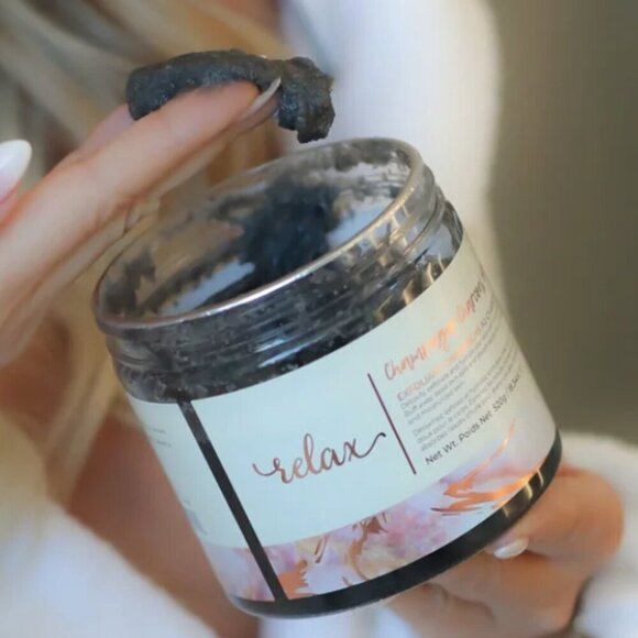 🛀 Manna Kadar Innovative Relax Champagne Charcoal Scrub - Brand New - Picture 6 of 14